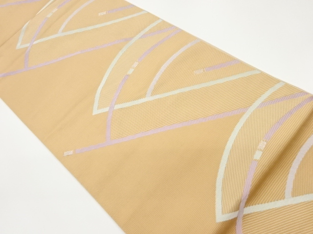 抽象模様織出し名古屋帯